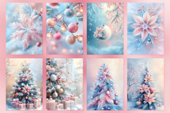 A4 size Pastel Christmas Digital Papers, DIY Card Making Product Image 9