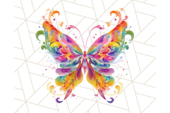 Colorful Butterfly Clipart PNG Clipart, Rainbow Butterfly Product Image 5