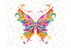 Colorful Butterfly Clipart PNG Clipart, Rainbow Butterfly Product Image 5