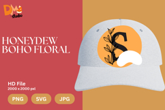 Honeydew Boho Floral Monogram Product Image 1