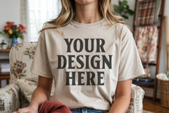Comfort Colors 1717 Ivory T-Shirt Mockup Product Image 1