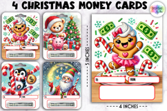 Christmas Money Cards, Printable Gift Card Holders Product Image 1