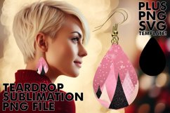 Pastel Teardrop Earrings for Print Lovers Product Image 1