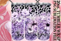 Sparkling Leopard Pattern Tumbler Graphic: Sublimation - 20o Product Image 1