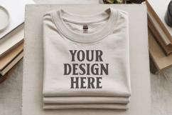 White Gildan 5000 Flat Lay Tshirt Mockup, G5000 mockups Product Image 1