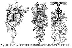 2900 LETTERS PNG MONSTER PACK Product Image 7