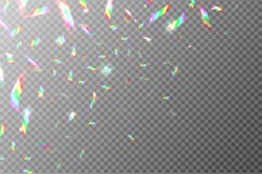 Holographic backdrop. Flying rainbow foil. Shining glitterin Product Image 1
