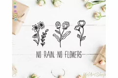 No rain No Flowers svg, Kindness svg, Wildflowers svg, Product Image 2