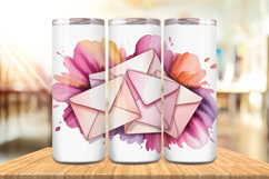 Valentine’s Day Love Envelope Tumbler Wrap PNG Big Bundle Product Image 6