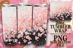 Glitzy Flower Leopard Tumbler Design: Sublimation - 20oz Product Image 1