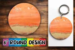 Shimmering Petal Sparkle PNG Sublimation Circle: Keychain, C Product Image 1