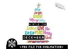 Christmas Tree Subway PNG Product Image 3
