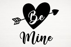 Be Mine SVG, Valentines Day Svg, Valentines 202, Heart SVG Product Image 1