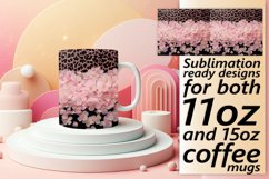 Glittery Flower Leopard Print Sublimation Product Image 1