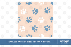 American 4th of July Cat Dog Paw Seamless Pattern PNG Bundle Product Image 3