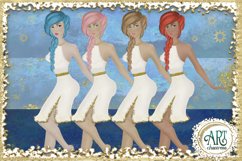 Camping Party Clip art design , Glamping at summer nights Product Image 8