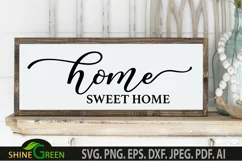 Home Sweet Home SVG - Home, Farmhouse Sign SVG Product Image 1