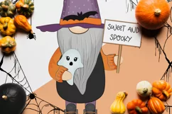 Funny halloween gnomes clipart. Sublimation PNG. Product Image 3