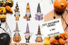Funny halloween gnomes clipart. Sublimation PNG. Product Image 1