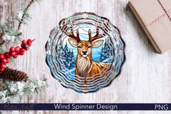 Stained Glass Deer Wind Spinner | New Year Design Product Image 1