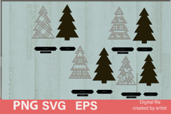 Christmas decor, SVG Christmas trees, multi-layer cutting, Product Image 2