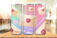 Valentine’s Day Love Envelope Tumbler Wrap PNG Big Bundle Product Image 7