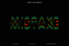 3D editable text effect with a distorted glitch style Product Image 1