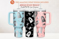 Engraved 40oz Tumbler Wrap Halloween, Spider, Grovestone Product Image 1