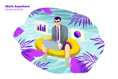 Work Anywhere - Vector Illustration Product Image 1