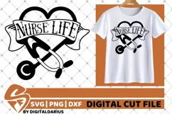 Nurse Life svg, Stethoscope svg, Medical svg, Paramedic svg Product Image 2