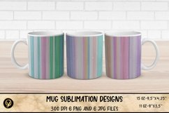 Mug Sublimation Designs ,Abstract Striped Pastel Mugs Product Image 1