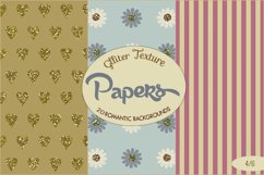 20 Romantic Papers with Glitter Elements JPG Product Image 25