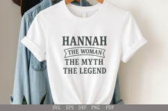 Hannah Personalized SVG Design for T-Shirts, Mugs, and Gifts Product Image 3
