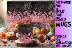 Flower Leopard Print Cup Wrap Product Image 1