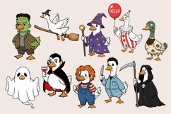 Silly Goose Halloween Clipart Set Product Image 2