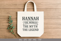 Hannah Personalized SVG Design for T-Shirts, Mugs, and Gifts Product Image 4