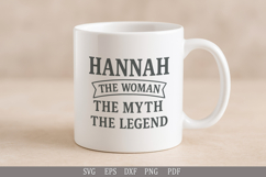 Hannah Personalized SVG Design for T-Shirts, Mugs, and Gifts Product Image 5