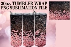 Dazzling Floral Leopard Tumbler Wrap: Sublimation - 20oz Product Image 1