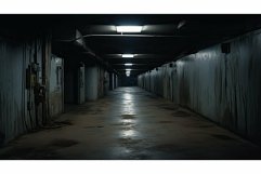mysterious long dark hallway Product Image 1