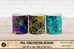 Mug Sublimation Designs , Abstract Metalic Sublimation Mug Product Image 1