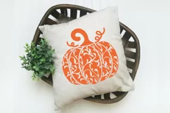 Decorative Pumpkin SVG Cut File - Halloween SVG PNG EPS DXF Product Image 4
