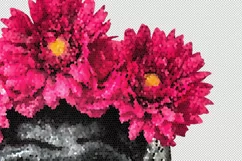 Fashion Queen Sublimation PNG Black skull pink flowers Product Image 4
