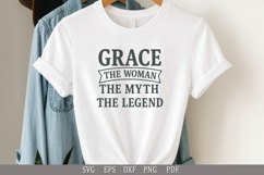 GRACE Legend SVG Design | Personalized Custom Printable File Product Image 1