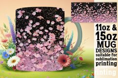 Sparkling Leopard Floral Mug Design Product Image 1