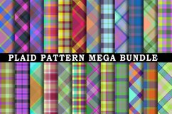 Plaid Pattern Mega Digital Paper Bundle Product Image 1
