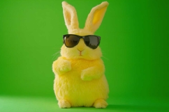 funny bunny with glasses Product Image 1