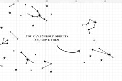 Stars SVG, Constellations svg, Zodiac signs Product Image 3