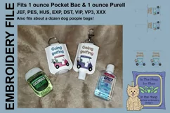ITH Golf Cart Hand Sanitizer Holder - Key Fob or Bag Tag Product Image 3
