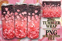 Glitzy Flower Leopard Tumbler Design: Sublimation - 20oz Product Image 1