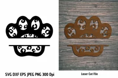 Animal Print Paw SVG| Pet Paw cutting files| Paw Print SVG Product Image 1
